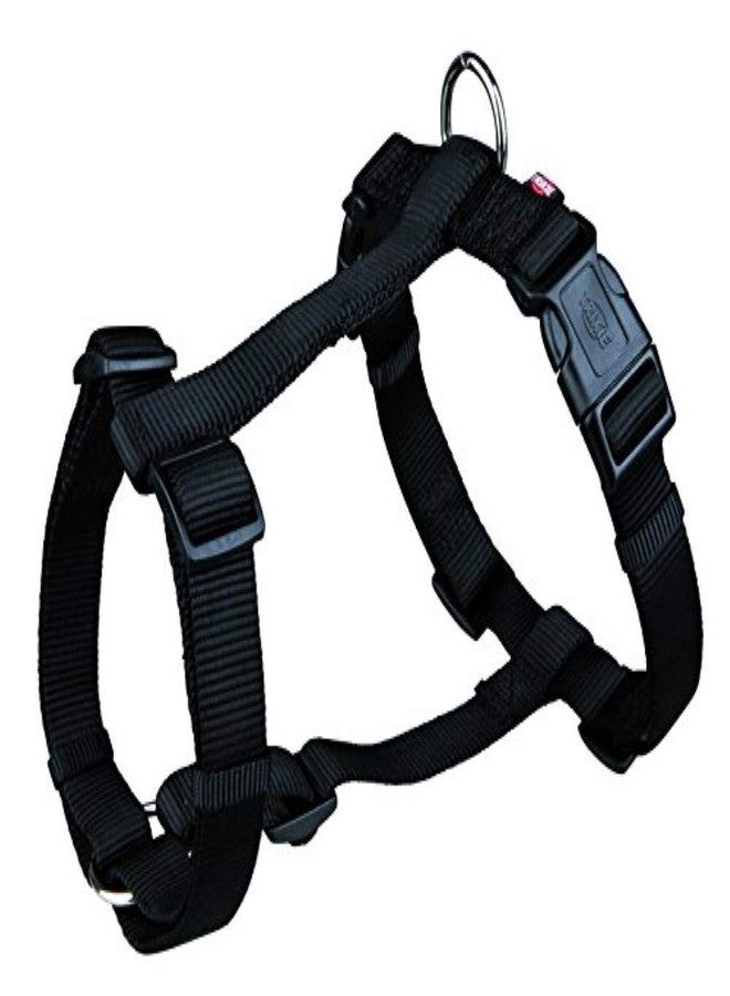 TRIXIE Premium Dog H-Harness S-M 42-60Cm/15Mm Black, Medium - Image 1